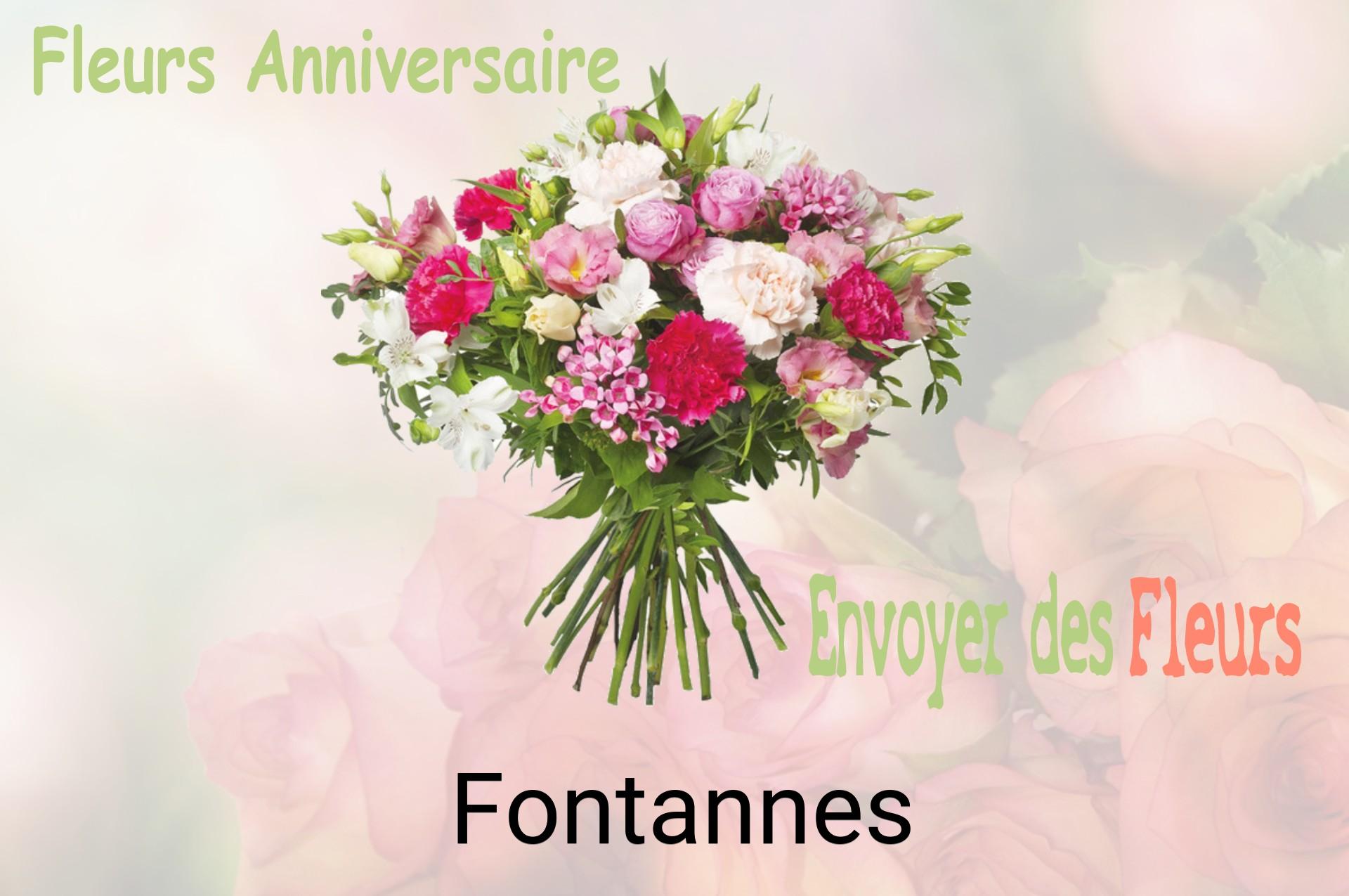 Bouquet de fleurs d’anniversaire livré à Fontannes