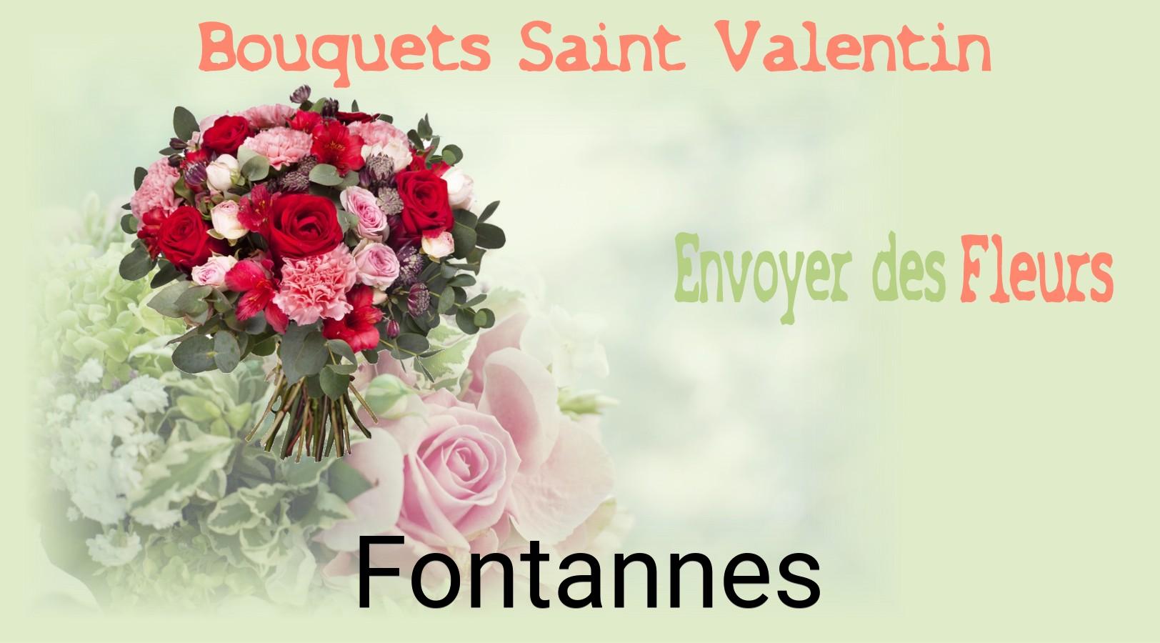 Roses de Saint-Valentin livrées à Fontannes